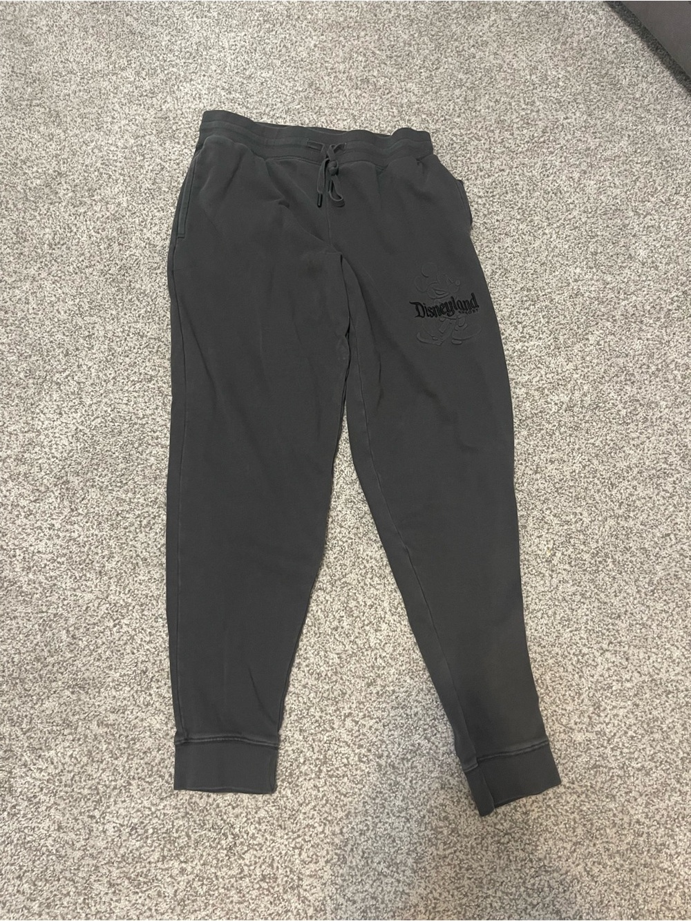 Disneyland Resort Embroidered Mickey Sweat pants - Charcoal Gray - Picture 2 of 8